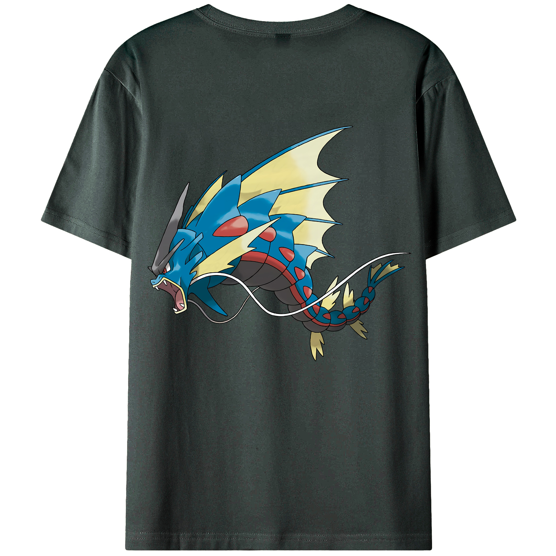 （画像用） ポケットモンスター Pokémon 綿100％ メンズ半袖Tシャツ（バックプリント） 通気性